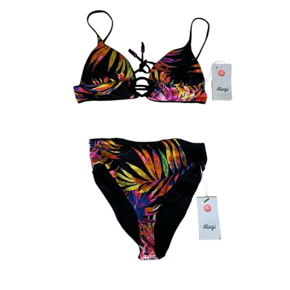 Maaji Bikini Reversible Swim Set‎ NWT Size M
